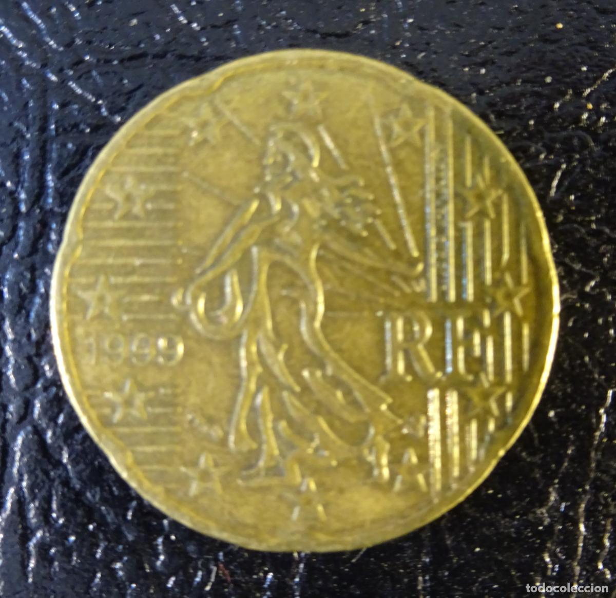 Euros: FRANCIA 20 C&Eacute;NTIMOS DE EURO 1999 - Foto 1