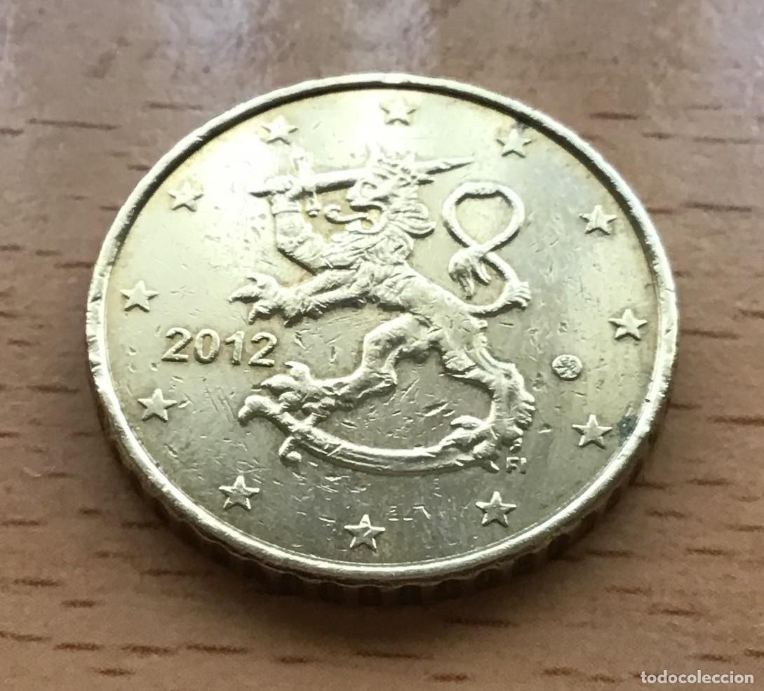 Euros: 50 c&eacute;ntimos de euro de Finlandia. A&ntilde;o 2012