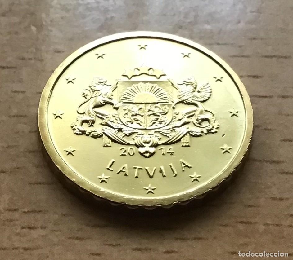 Euros: 10 c&eacute;ntimos de euro de Letonia. A&ntilde;o 2014. Sin circular - Foto 1