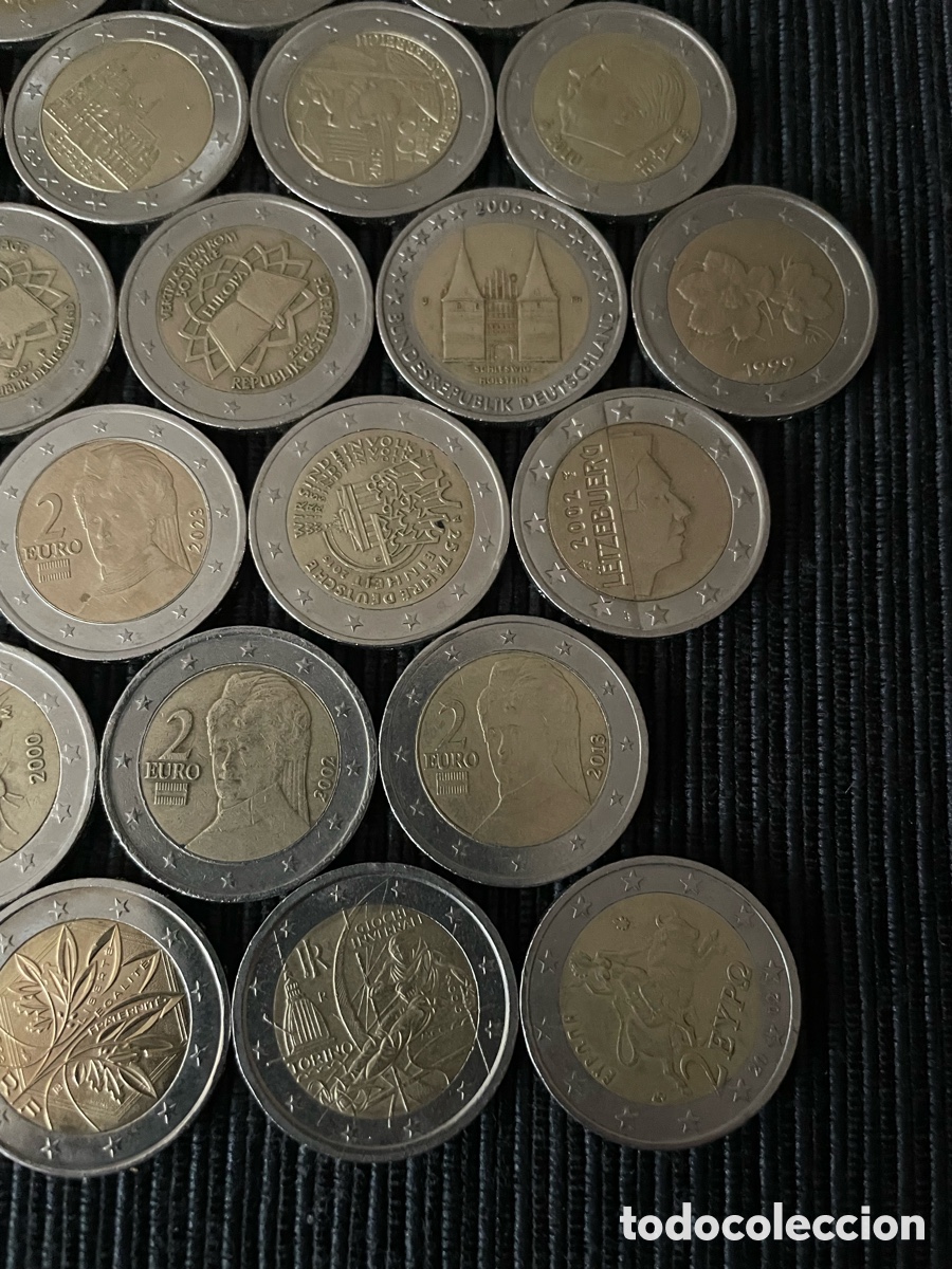 Euros: 48 monedas de 2 euros - Foto 2
