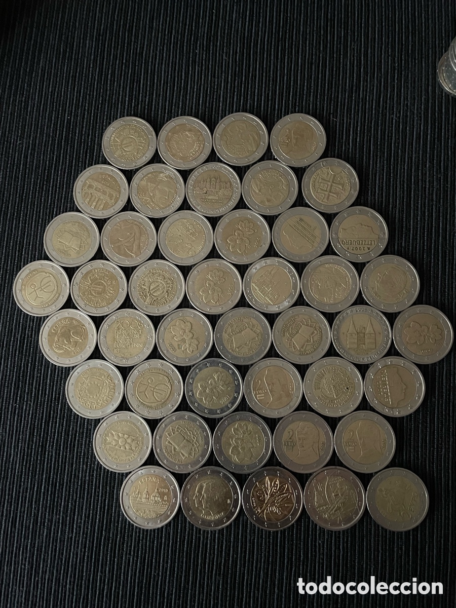 Euros: 48 monedas de 2 euros - Foto 1