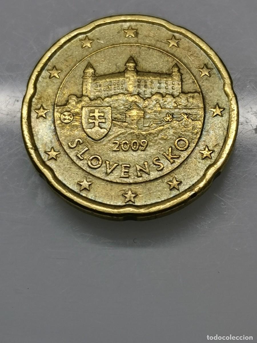 Euros: SLOVENSKO - 20 C&eacute;ntimos de EURO - 2009 - Foto 3
