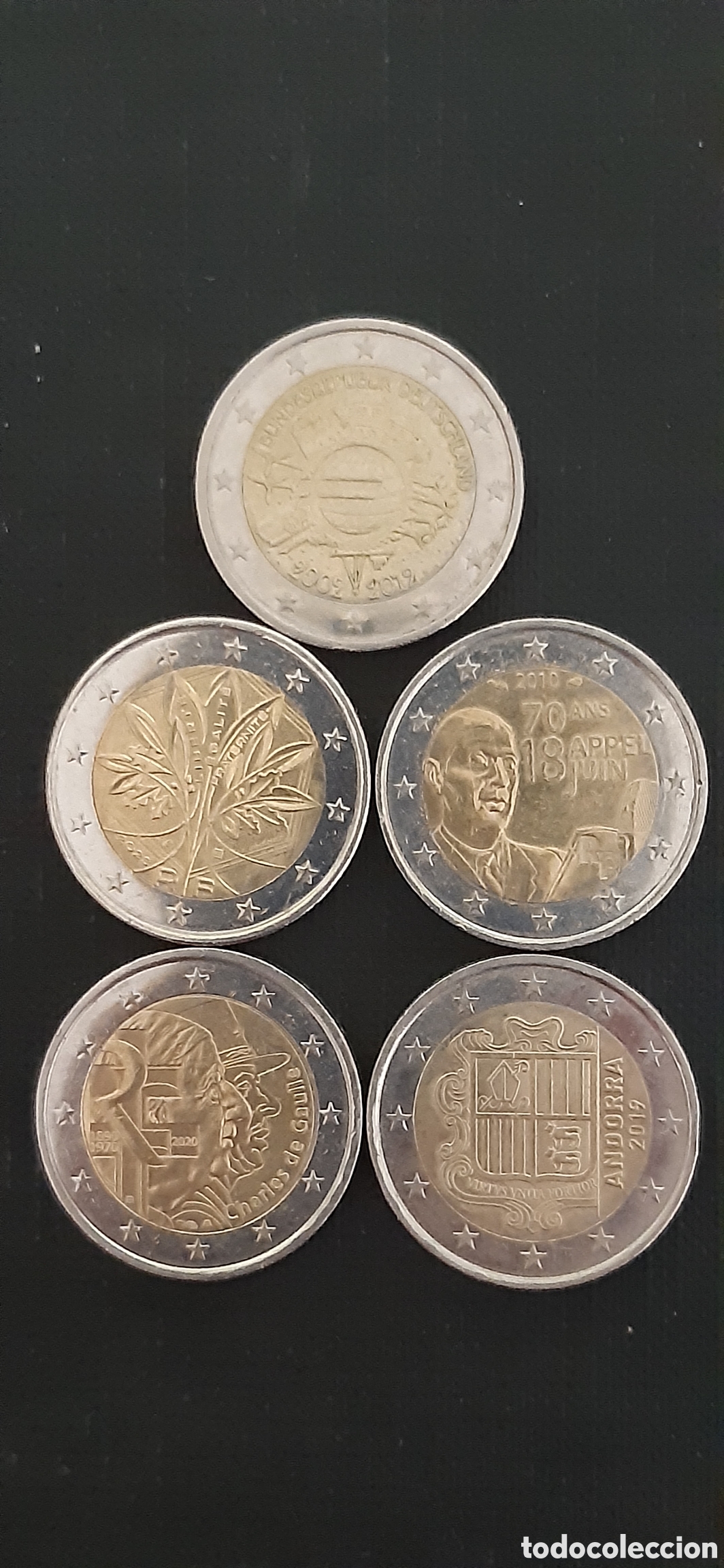 Euros: 5 monedas 2&euro; conmemorativa - Foto 1