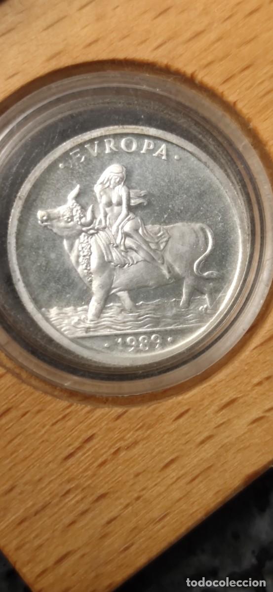 Euros: Ecu 1989 con su soporte. - Foto 4