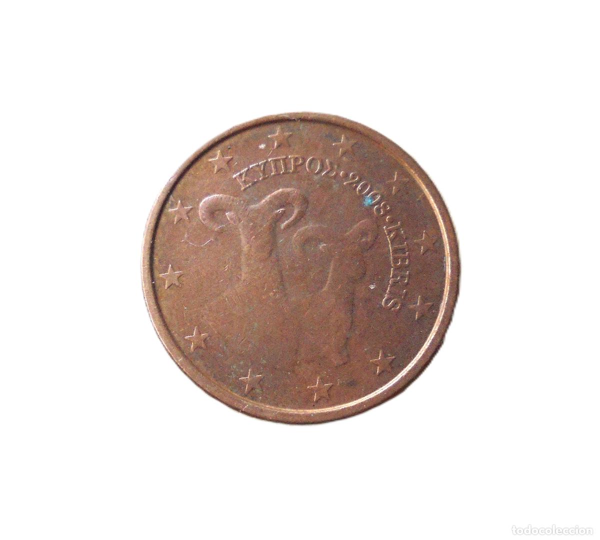 Euros: 5 c&eacute;ntimos de euro de Chipre. A&ntilde;o 2007 - Foto 1