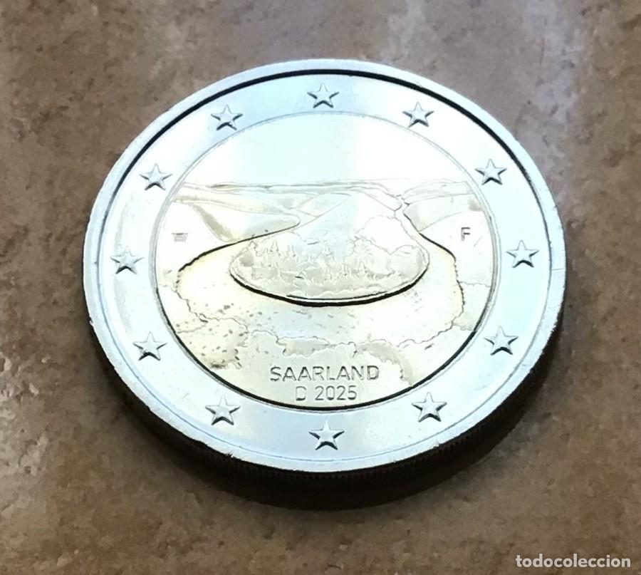 Euros: 2 euros conmemorativos de Alemania. Meandro del Sarre. A&ntilde;o 2025 ceca F. Circulada XF