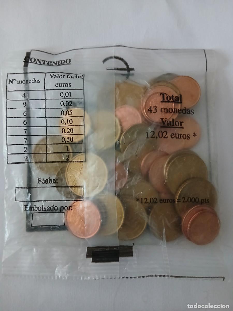 Euros: Bolsa de Espa&ntilde;a del monedas del 1999, 2000 y 2001 - Foto 1