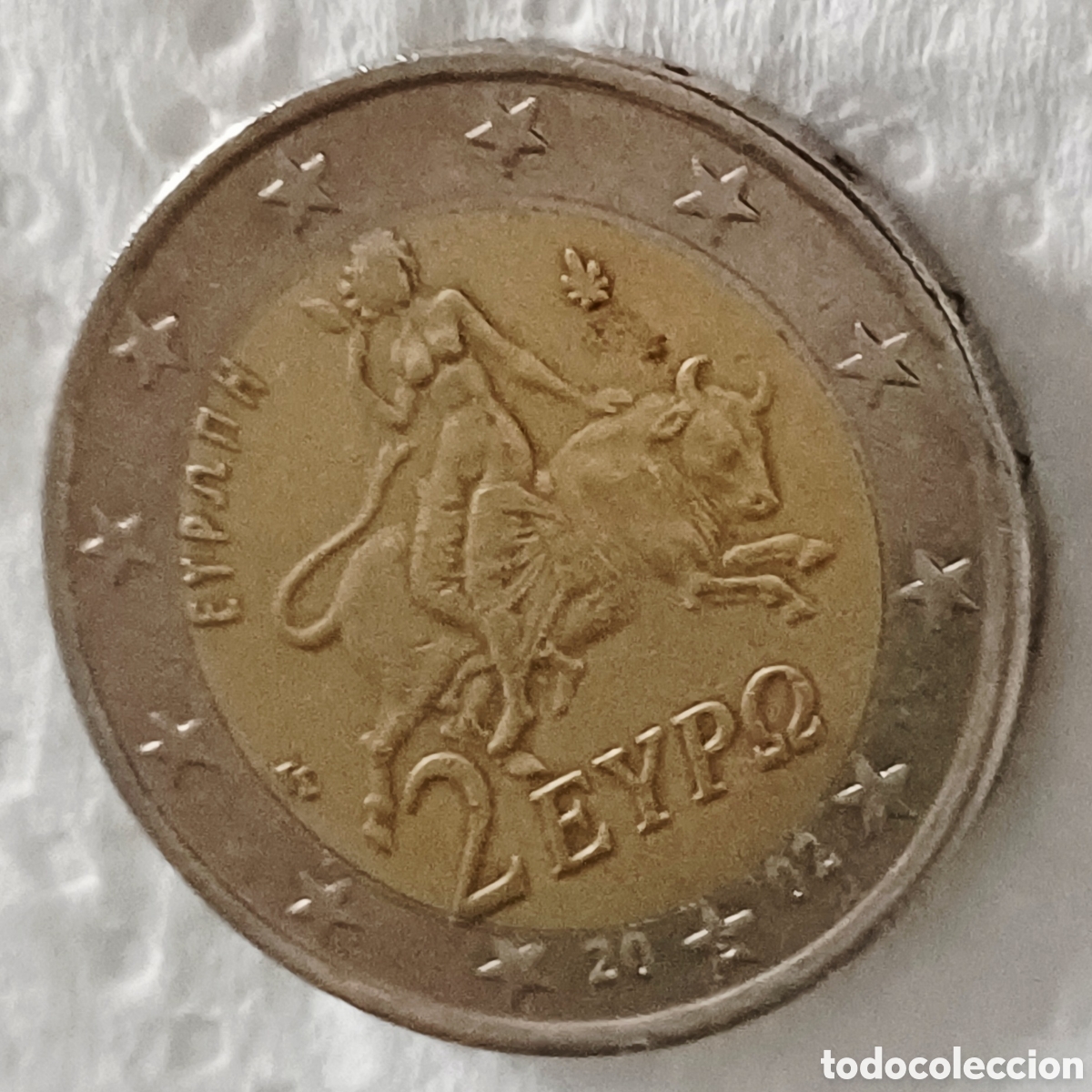 Euros: Moneda de 2 &euro; 2002 Grecia, S/C - Foto 1