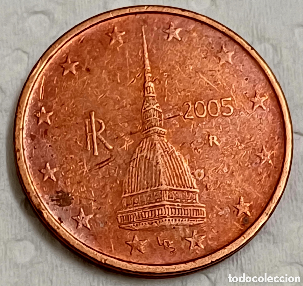 Euros: Moneda 2 cent Italia 2005 - Foto 3