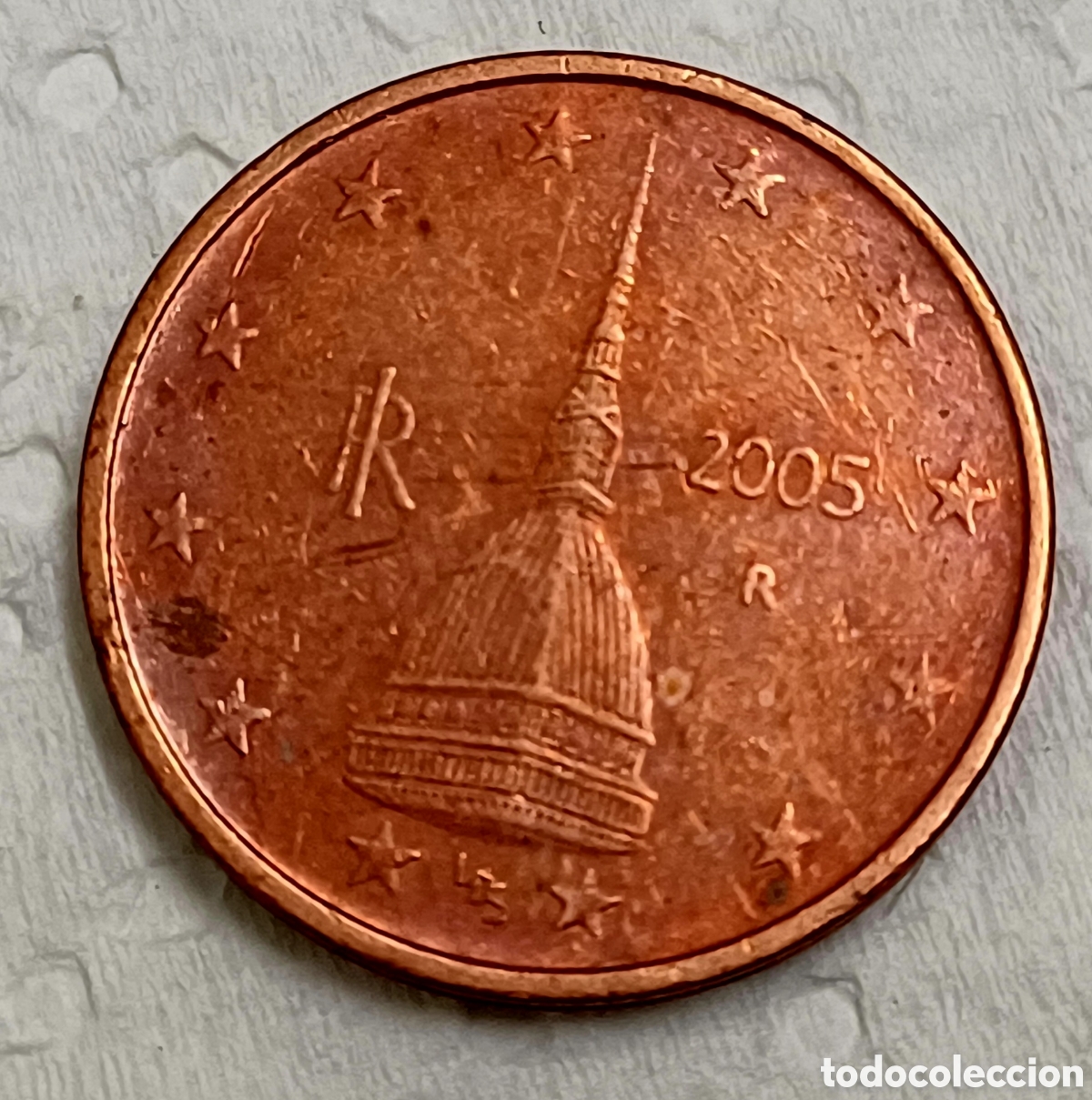 Euros: Moneda 2 cent Italia 2005 - Foto 1