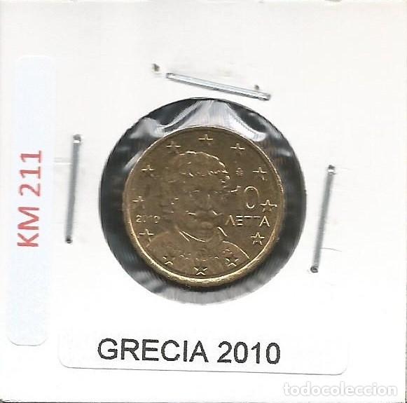 Euros: GRECIA 2010 - 10 CENT - KM 211 - CIRCULADA EBC+ - Foto 1