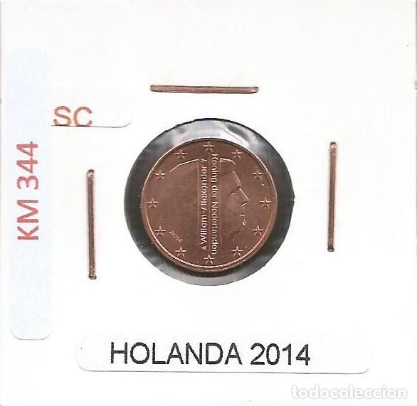 Euros: HOLANDA 2014 - 1 CENT - KM 344 - SIN CIRCULAR - Foto 1