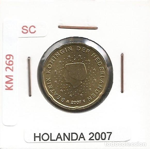 Euros: HOLANDA 2007 - 20 CENT - KM 269 - SIN CIRCULAR - Foto 1