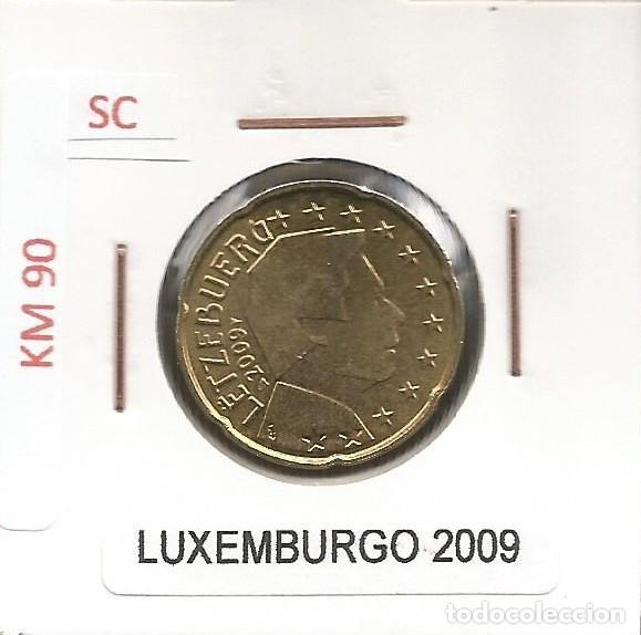 Euros: LUXEMBURGO 2009 - 20 CENT - KM 90 - SIN CIRCULAR - Foto 1