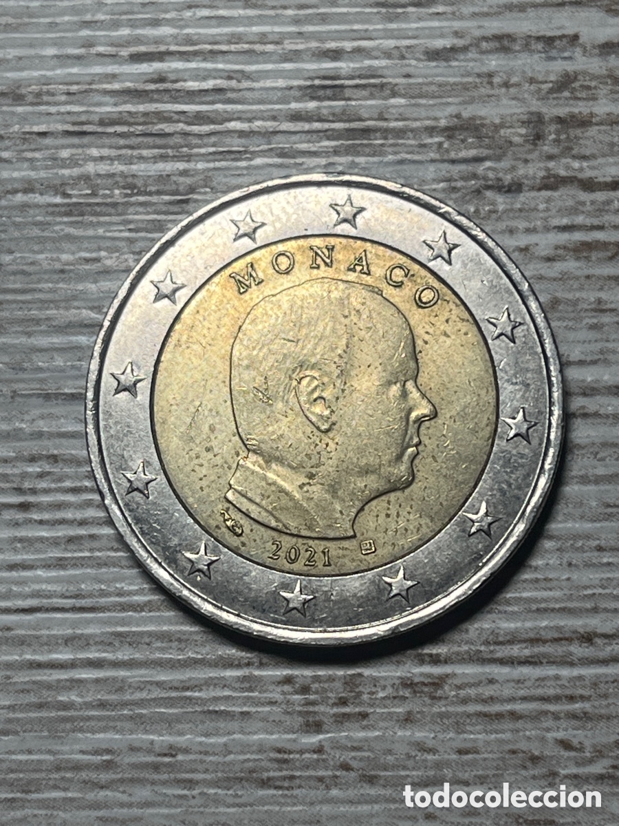 Euros: Moneda 2 euros M&oacute;naco | 2021 - Foto 1