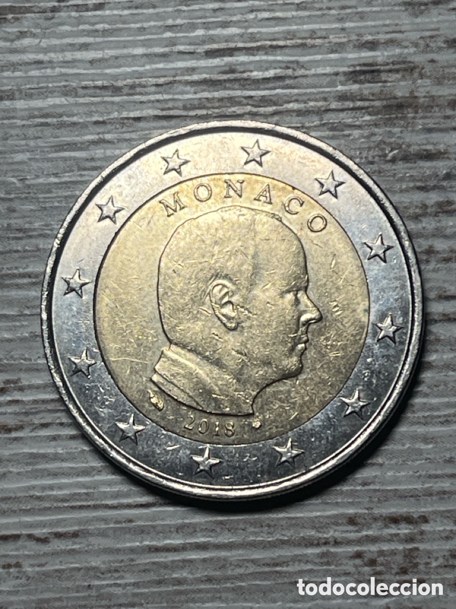 Euros: Moneda 2 euros M&oacute;naco | 2018 - Foto 1