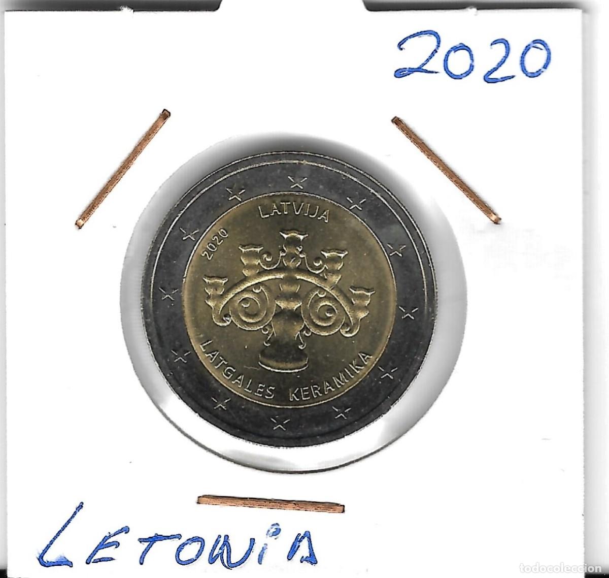 Euros: Moneda de 2 euros de Letonia del a&ntilde;o 2020 SC. - Foto 1