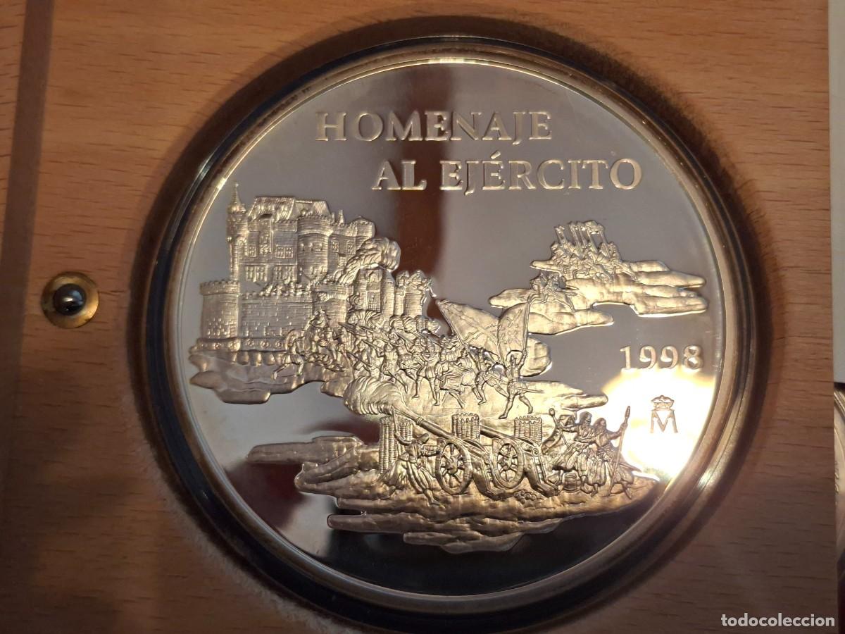 Euros: Cincuentin plata 1998 ej&eacute;rcito 5 onzas - Foto 2