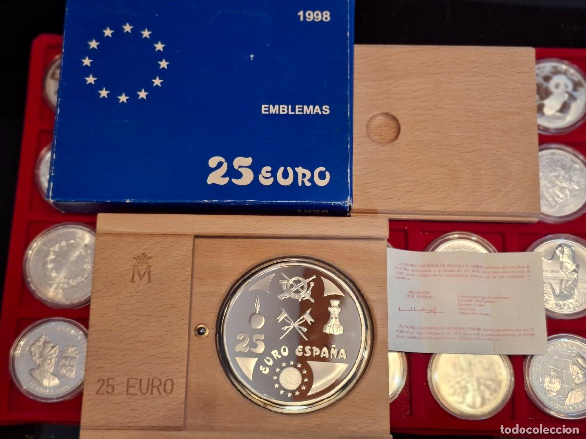 Euros: Cincuentin plata 1998 ej&eacute;rcito 5 onzas - Foto 3