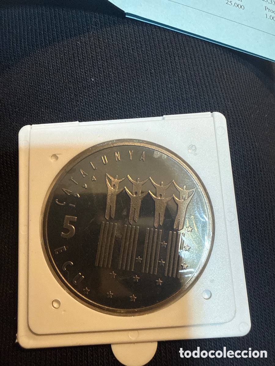 Euros: Moneda 5 ECU Josep Pla - Foto 2