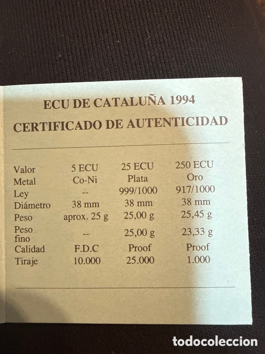 Euros: Moneda 5 ECU Josep Pla - Foto 3