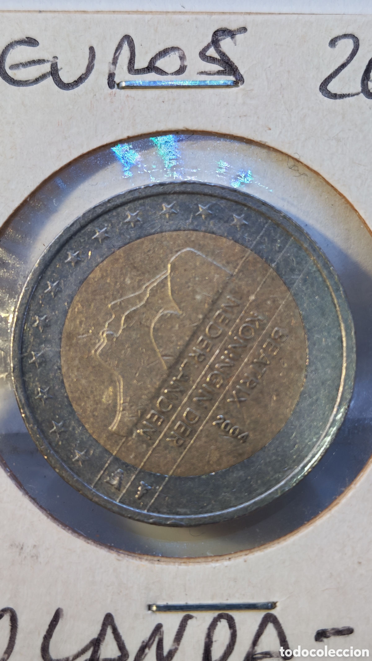 Euros: Holanda 2 EUROS 2004. Rara. - Foto 6