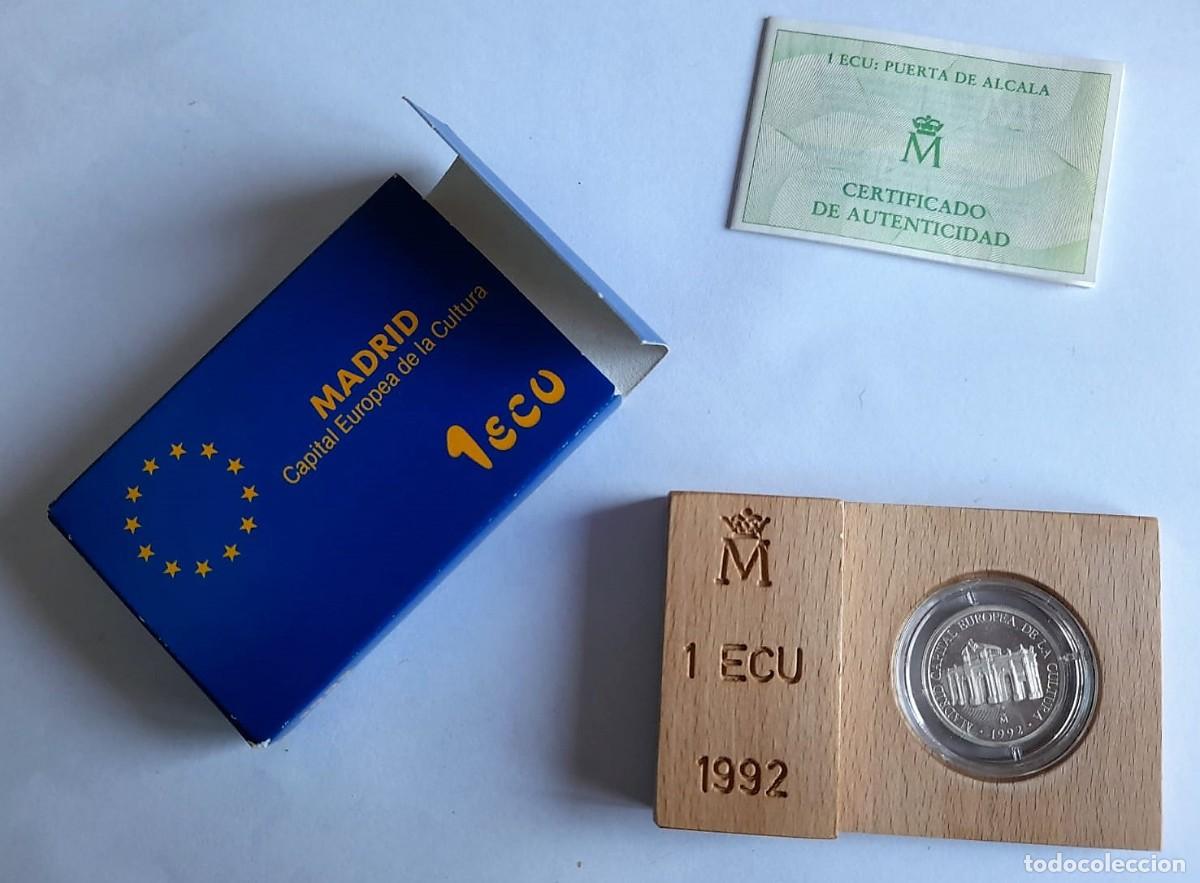 Euros: MONEDA 1 ECU DE PLATA - Foto 2