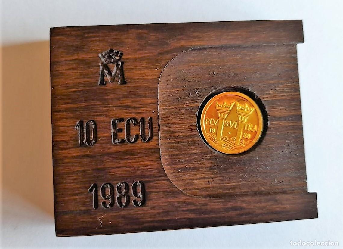 Euros: MONEDA 10 ECU DE PLATA - Foto 3