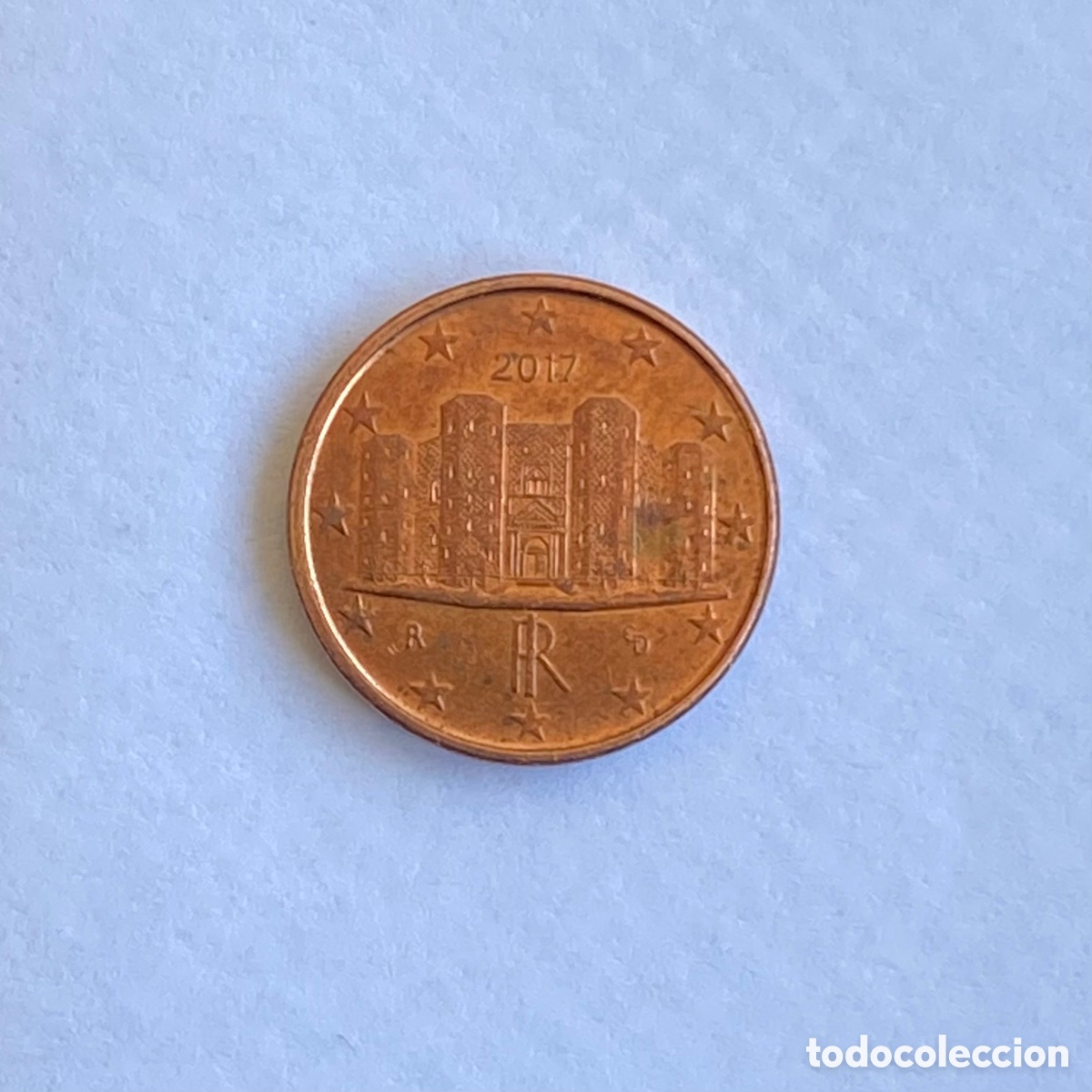 Euros: Moneda 1 c&eacute;ntimo de euro Italia 2017 (KM# 210). La de la foto.