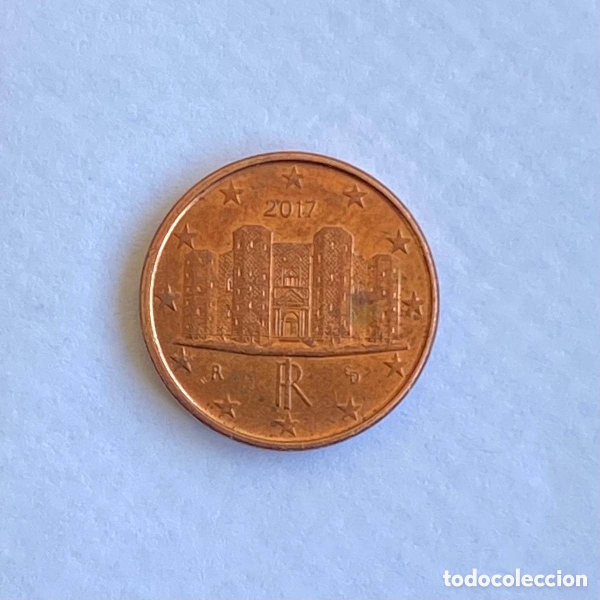 Euros: Moneda 1 c&eacute;ntimo de euro Italia 2017 (KM# 210). La de la foto.