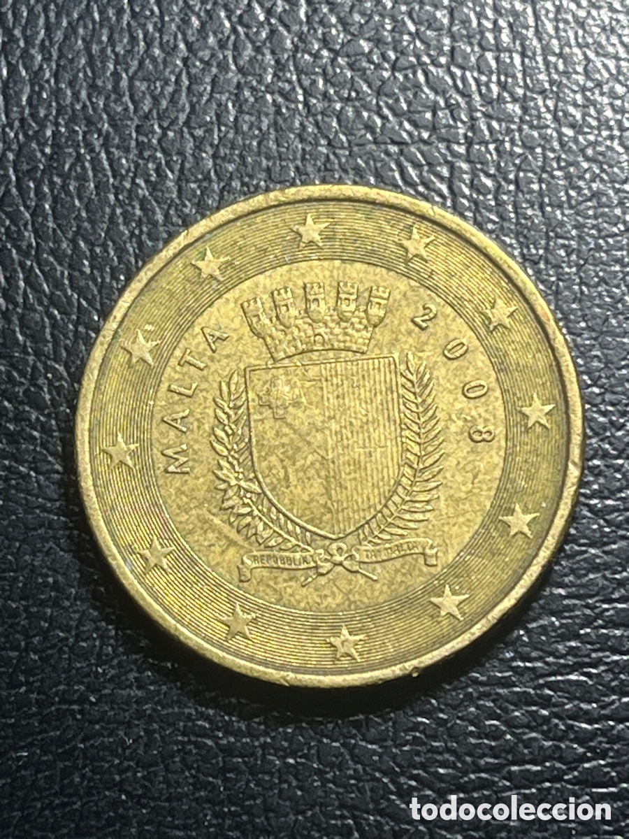 Euros: Moneda 50 centimos Malta 2008 - Foto 1