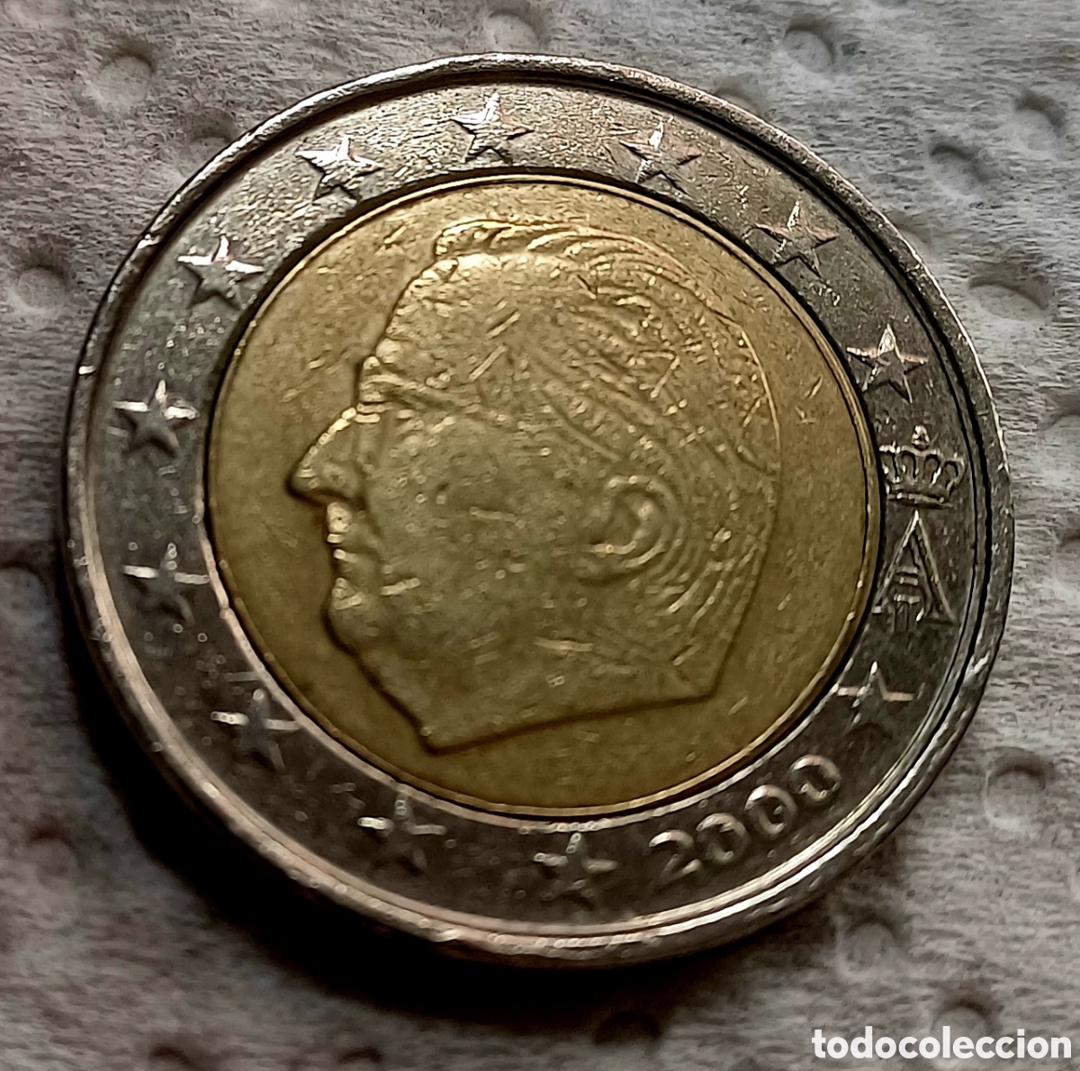 Euros: Moneda de 2&euro; a&ntilde;o 2000 con errores - Foto 1