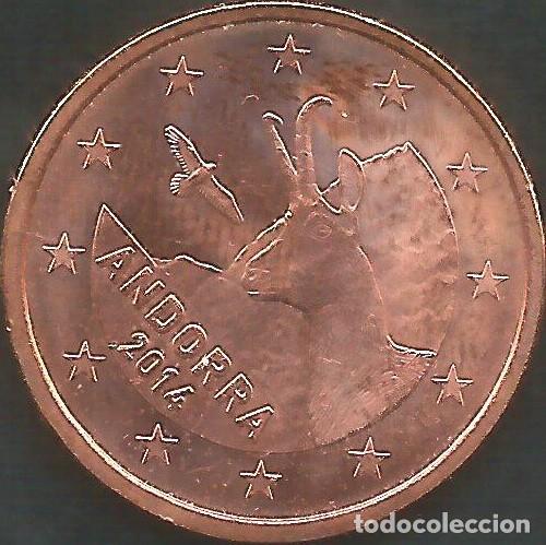 Euros: ANDORRA 2014 - 5 CENT - KM 522 - SIN CIRCULAR - Foto 1