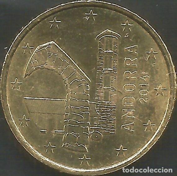 Euros: ANDORRA 2014 - 50 CENT - KM 525 - SIN CIRCULAR - Foto 1