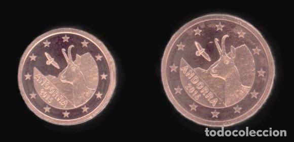 Euros: Andorra 1 Cent And 2 Cent 2014 Uncirculated - Foto 1