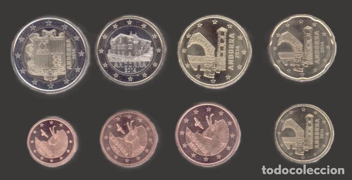 Euros: Andorra All 8 Coins 2014 Uncirculated - Foto 1