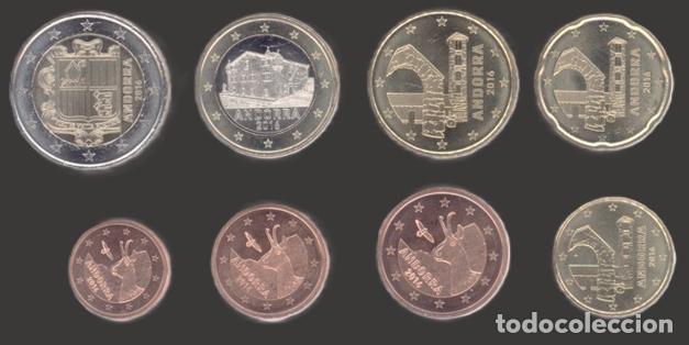 Euros: Andorra All 8 Coins 2016 Uncirculated - Foto 1