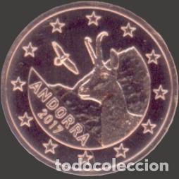 Euros: Andorra 2 Cent 2017 Uncirculated - Foto 1