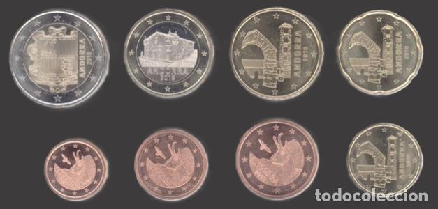 Euros: Andorra All 8 Coins 2018 Uncirculated - Foto 1