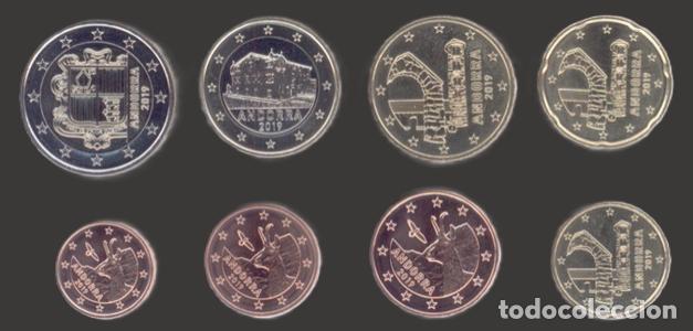 Euros: Andorra All 8 Coins 2019 Uncirculated - Foto 1