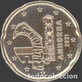 Euros: Andorra 20 Cent 2021 Uncirculated - Foto 1