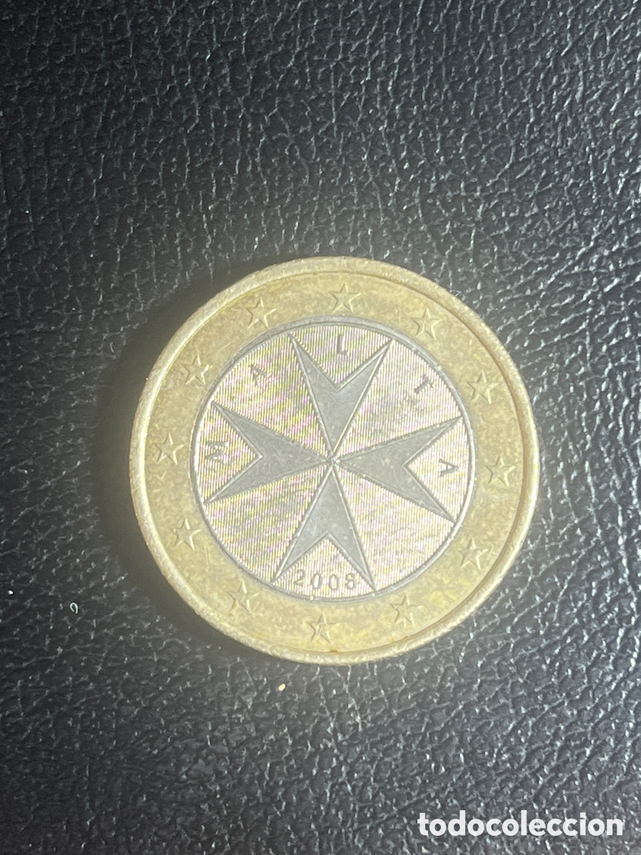 Euros: Moneda 1 euro Malta 2008