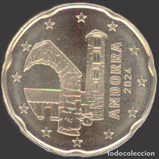 Euros: Andorra 20 Cent 2024 Uncirculated - Foto 1