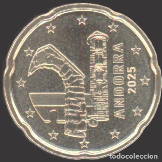 Euros: Andorra 20 Cent 2025 Uncirculated - Foto 1