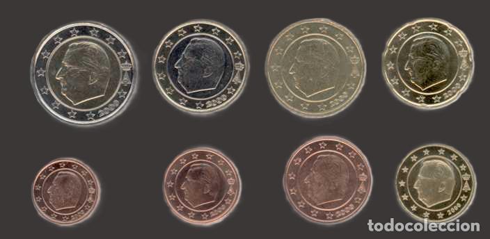 Euros: Belgium All 8 Coins 2000 Uncirculated - Foto 1