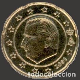 Euros: Belgium 20 cent 2001 from original set Uncirculated - Foto 1