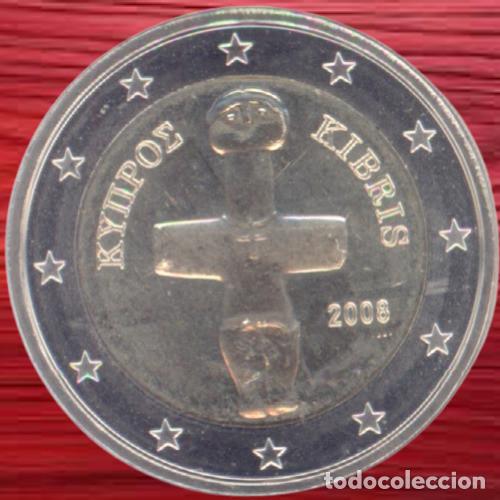 Euros: Cyprus 2 Euro 2008 Uncirculated UNC - Foto 1