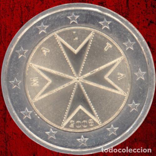 Euros: Malta 2 Euro 2008 Uncirculated UNC - Foto 1
