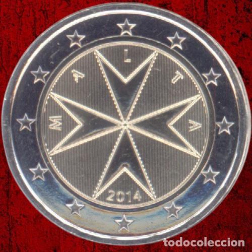 Euros: Malta 2 Euro 2014 Uncirculated UNC - Foto 1