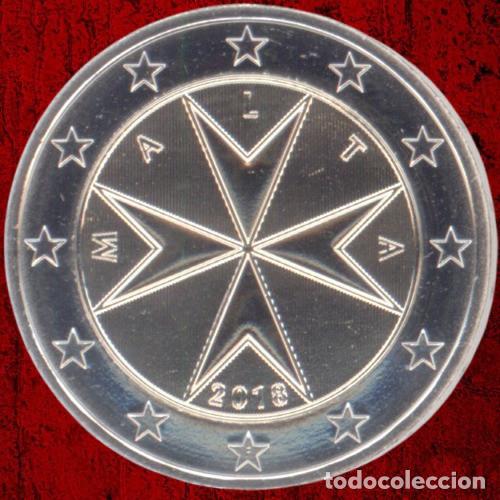 Euros: Malta 2 Euro 2018 Uncirculated UNC - Foto 1